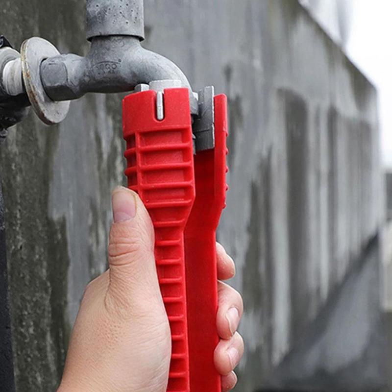 Multifunction Faucet Wrench Sink Installer Tools Water Pipe Spanner Tackle Tool for Toilet Bathroom Kitchen Repair Tools