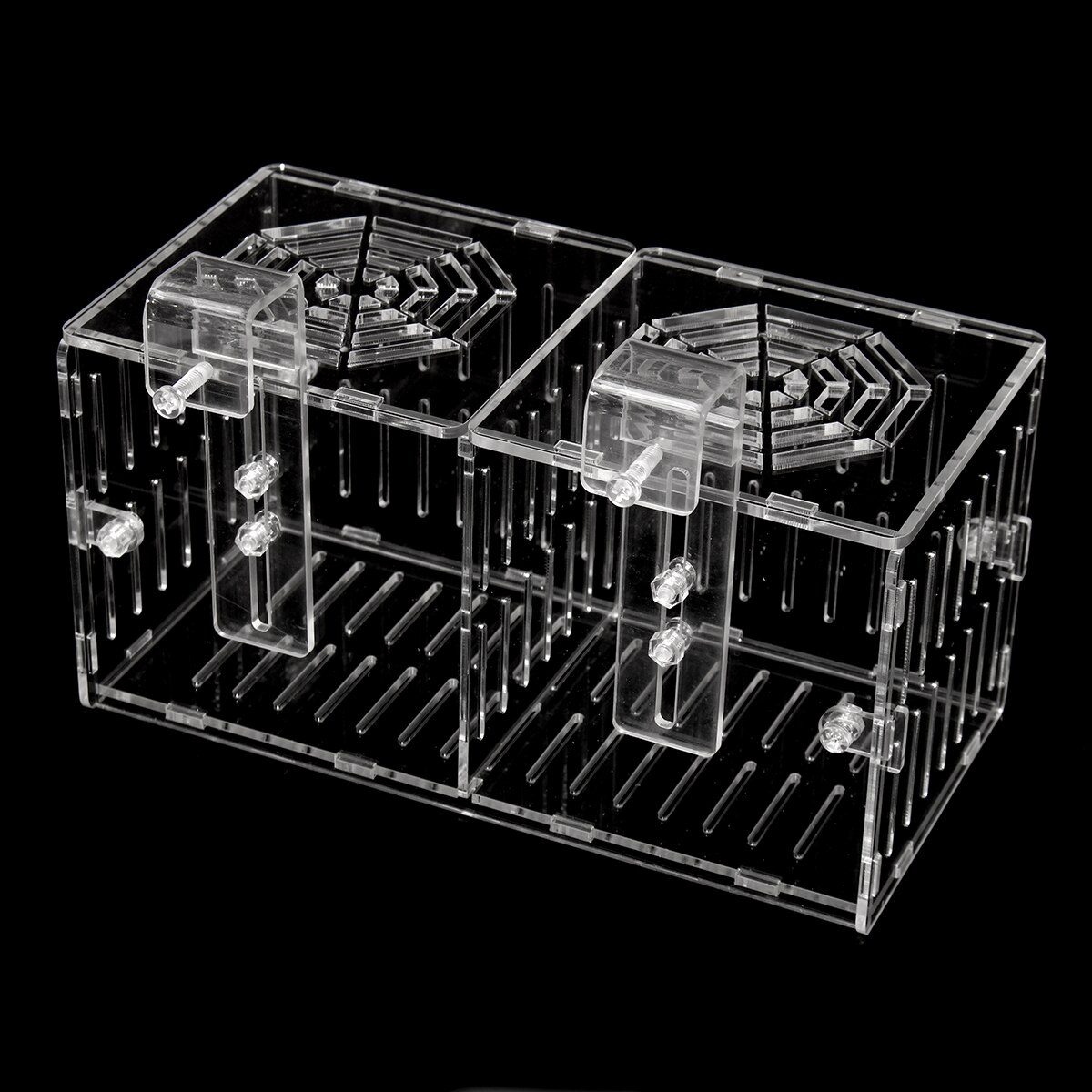 Hook Type Acrylic Aquarium Baby Betta Fish Tank Breeding Box Hatchery Isolation Cage House Aquatic Pet Supplies Transparent