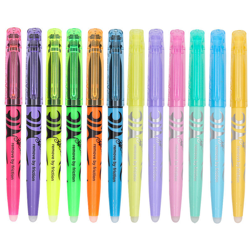 Rotulador resaltador borrable de Frixion SW-FL piloto japonés de colores, marcadores fluorescentes, resaltador Pastel Kawaii, papelería escolar bonita