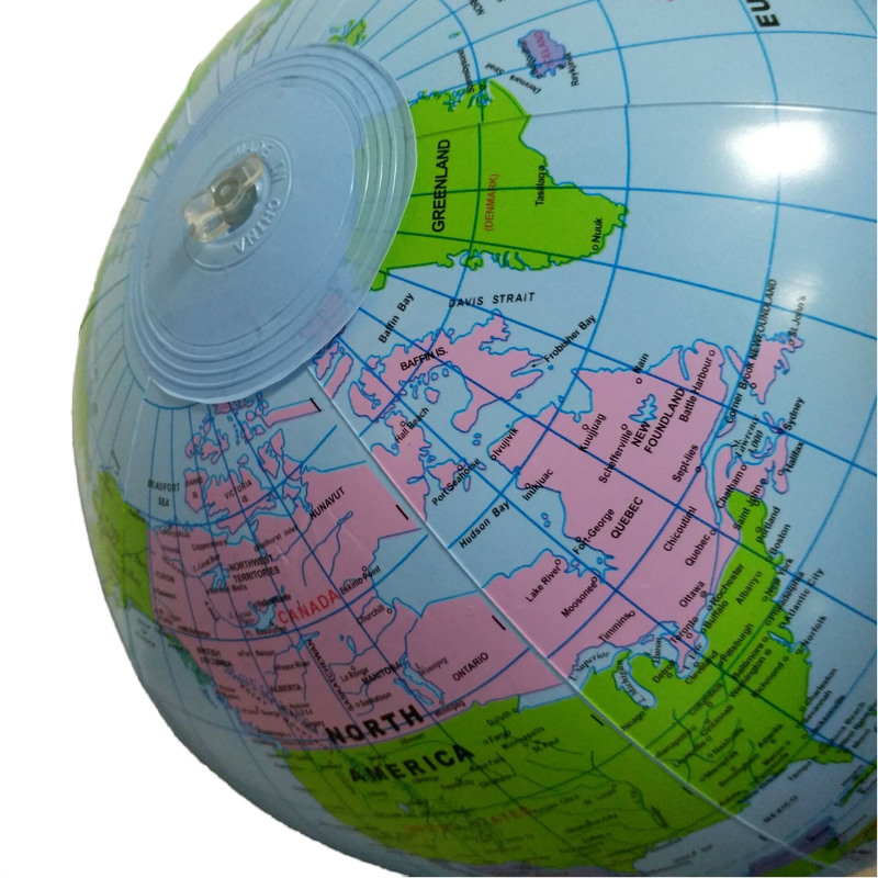 30cm Inflatable Globe World Earth Ocean Map Ball Geography Learning Educational Beach Ball Kids Geography Educational Supplies