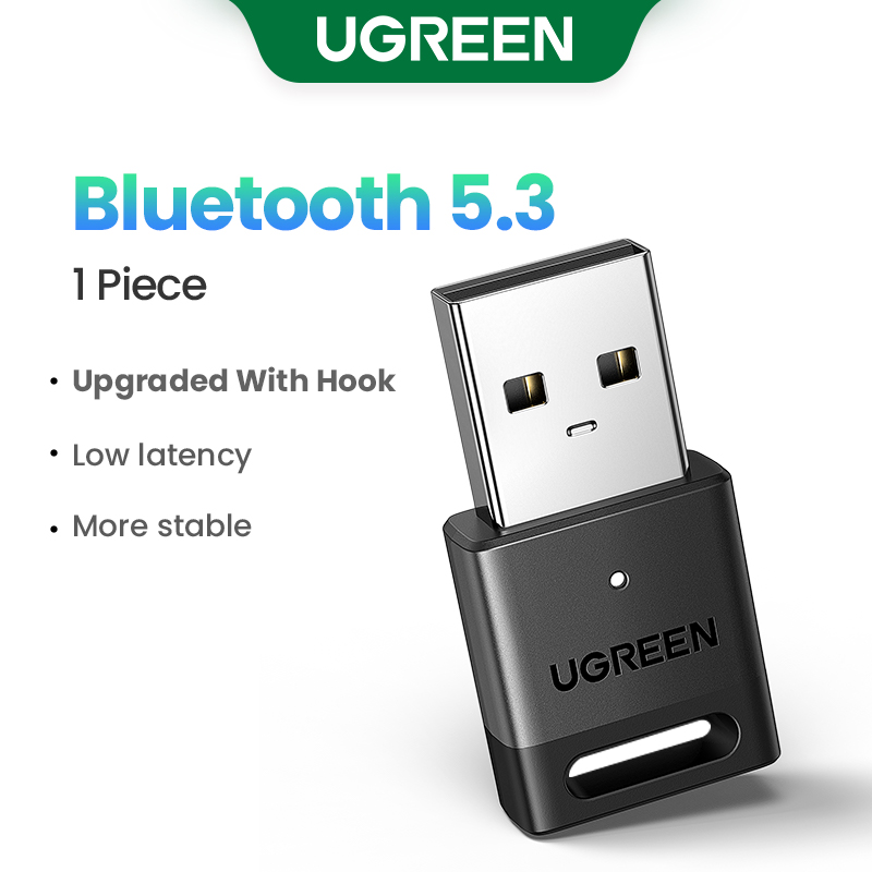 UGREEN Adapter USB Bluetooth 5.3 5.4 120M Dongle do komputera Bezprzewodowa mysz Klawiatura Muzyka Odbiornik audio Nadajnik Bluetooth: Rose red