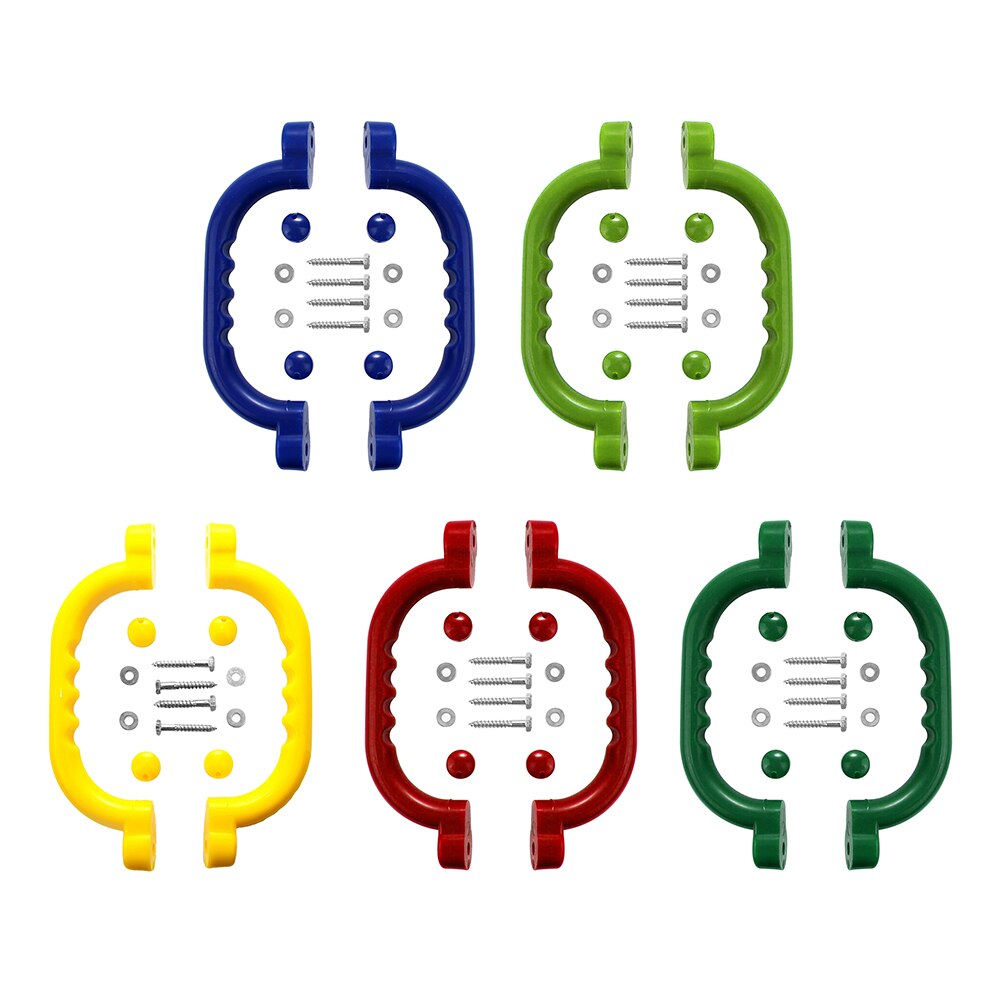 1 Pair Nonslip Safety Grab Handles Hardware Kit Support Children Kids Playground Mounting Portable Interactive