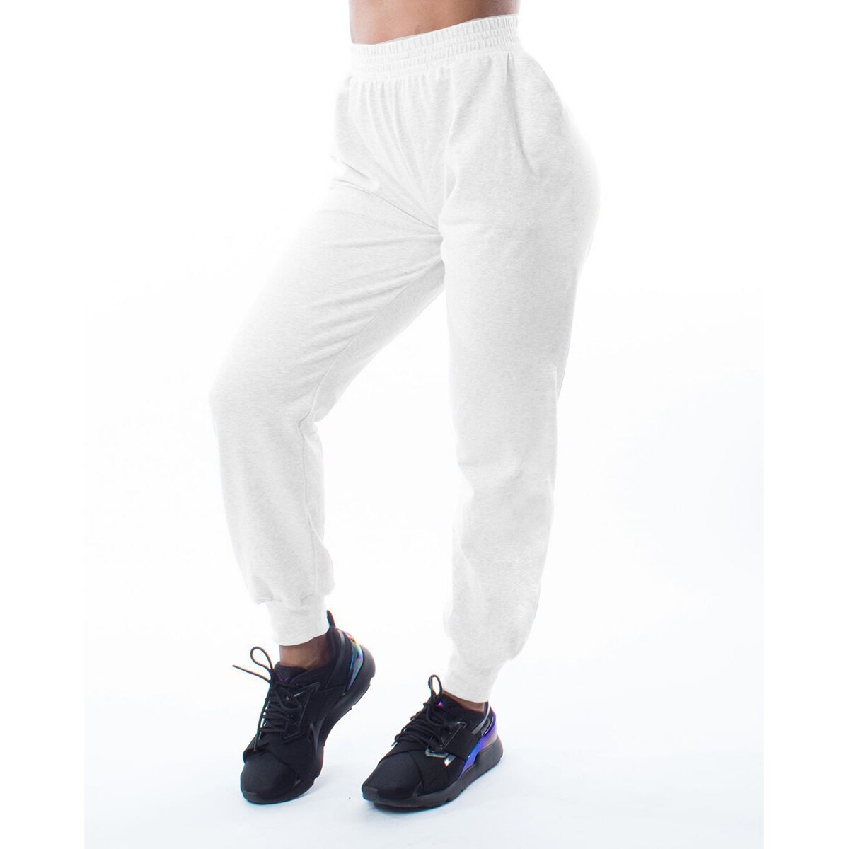 Casual sportjoggingbroek dames hoge taille effen kleur fitness hardlopen jogging sportbroek joggingbroek