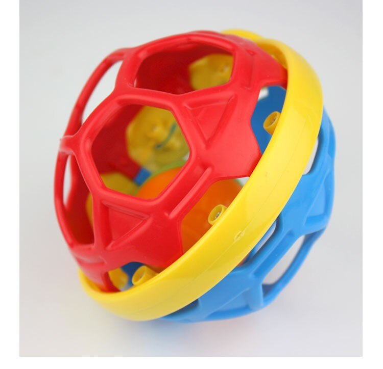 10cm Baby Spielzeug Fangen Ball Bendy Baby Gehhilfe Rasseln Entwickeln Intelligenz Ball 0-12 Monate Kunststoff Glocke Rassel puppe