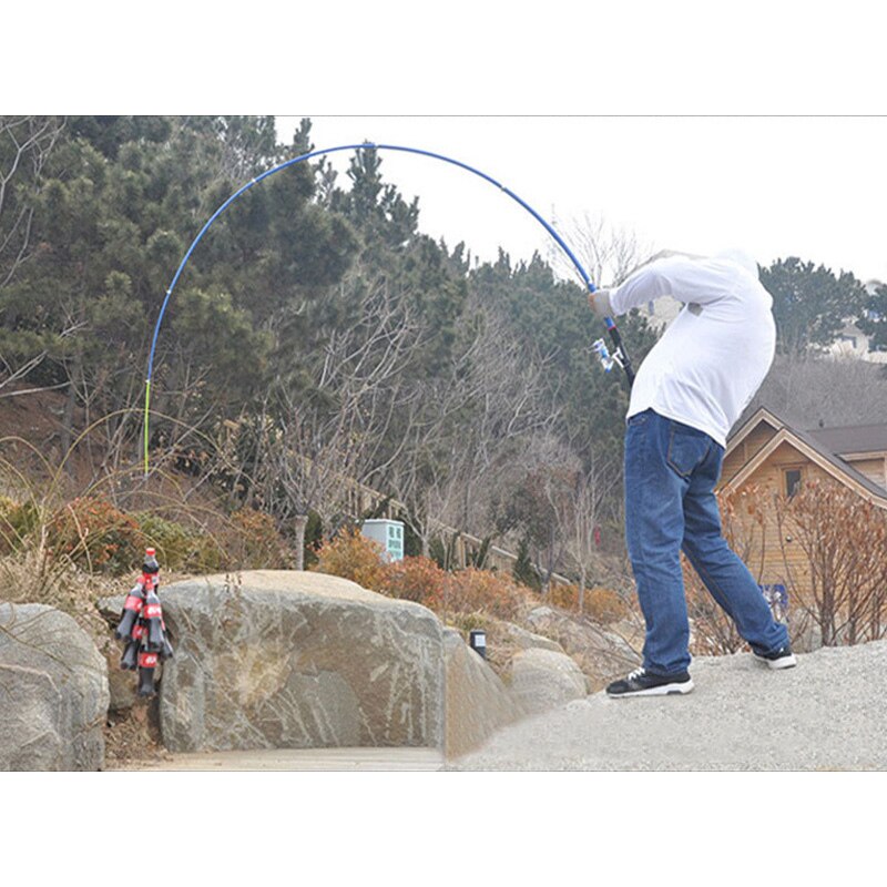 Fishing Rod FRP Telescopic Sea Saltwater Freshwater Portable Fishing Pole YS-BUY