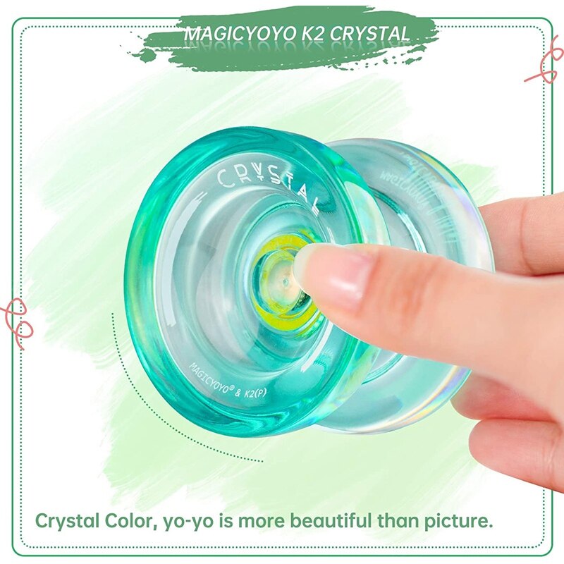 MAGICYOYO-Yoyo K2 Plus, cristal sensible, doble uso, Yoyo con rodamiento no sensible de repuesto para intermedio