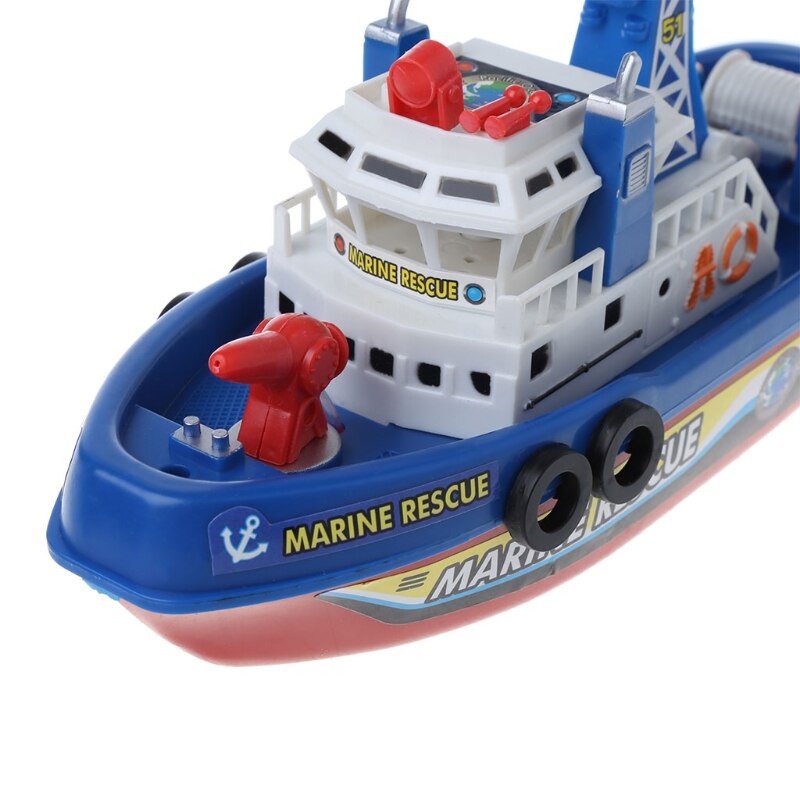 Electric Boat Children Marine Rescue Toys Navigation Warship Toy Birthday