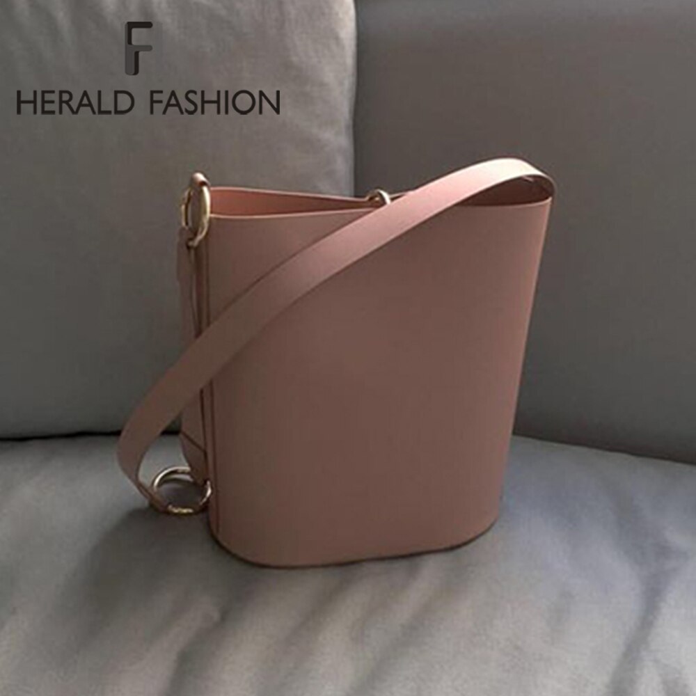 Jahrgang Weibliche Tote Eimer Tasche Neue PU Leder frauen Handtasche Reise Schulter Bote Tasche