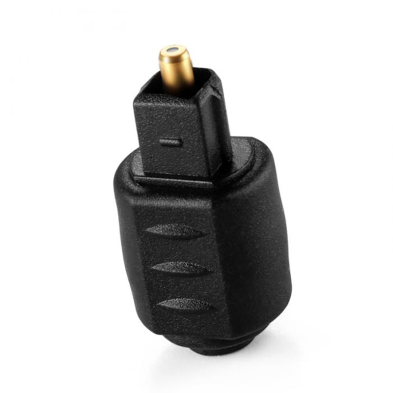 Zwart 3.5 Mm Mini Jack Toslink Optische Vrouw Naar Man Vierkante Digitale Toslink Plug Converter Adapter Voor Versterker Speler Dvd tv