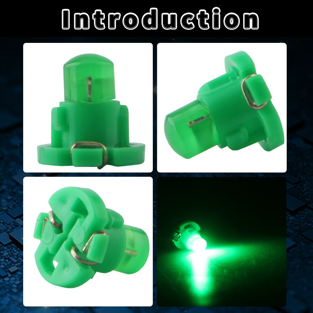 10 stuks  t4.2 cob 1 smd led dashboard instrumentenpaneel licht autolamp zij-indicator interieur wit rood amber groen: Groente