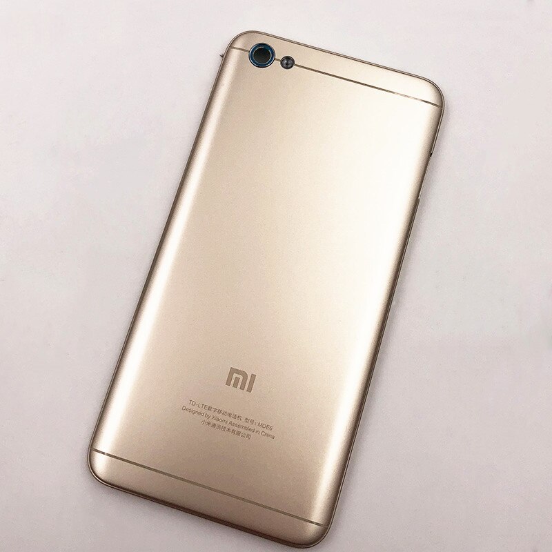 Original Xiaomi Redmi Hinweis 5A Plastik Batterie Gehäuse Startseite Rückseite Tür zurück Fall Ersatz Pro Redmi Hinweis 5a mit Seite Tasten: Gold