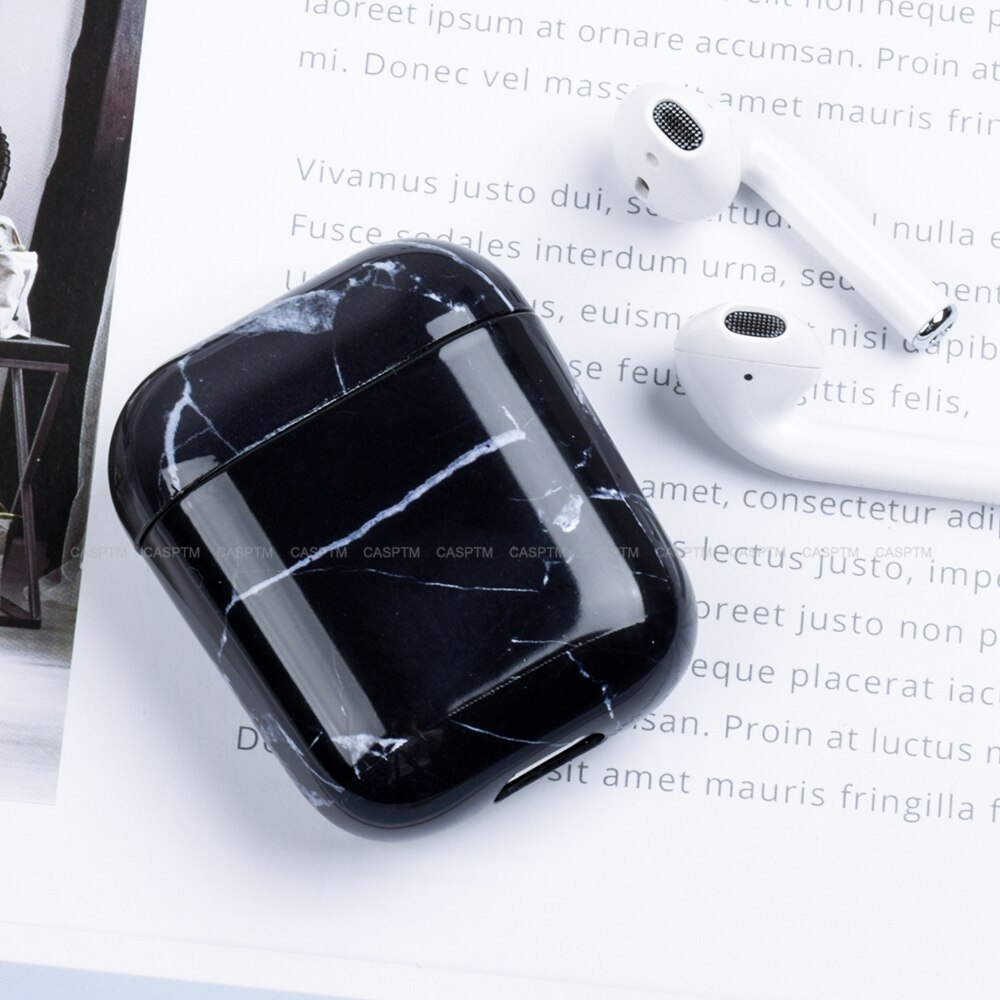 Marmurowy wzór ochronny do Airpods 1 2 twardy PC odporna na wstrząsy futerały ochronne do AirPods 1 2 marmurowa skóra etui na słuchawki: 05