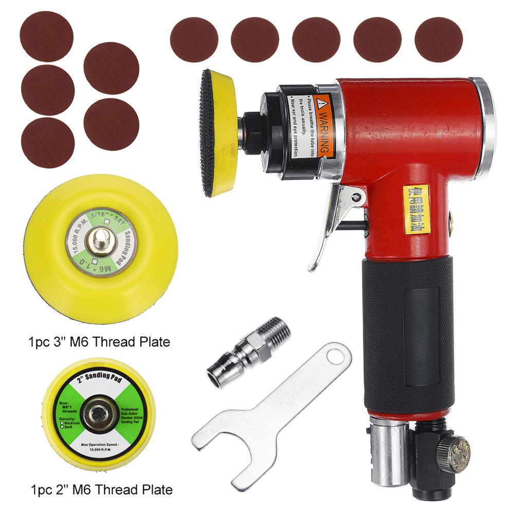 Mini Orbital Sander Air Dual Action Sander Air Polisher Super Smooth Swirl Straight Heart Pneumatic Polishing Sander
