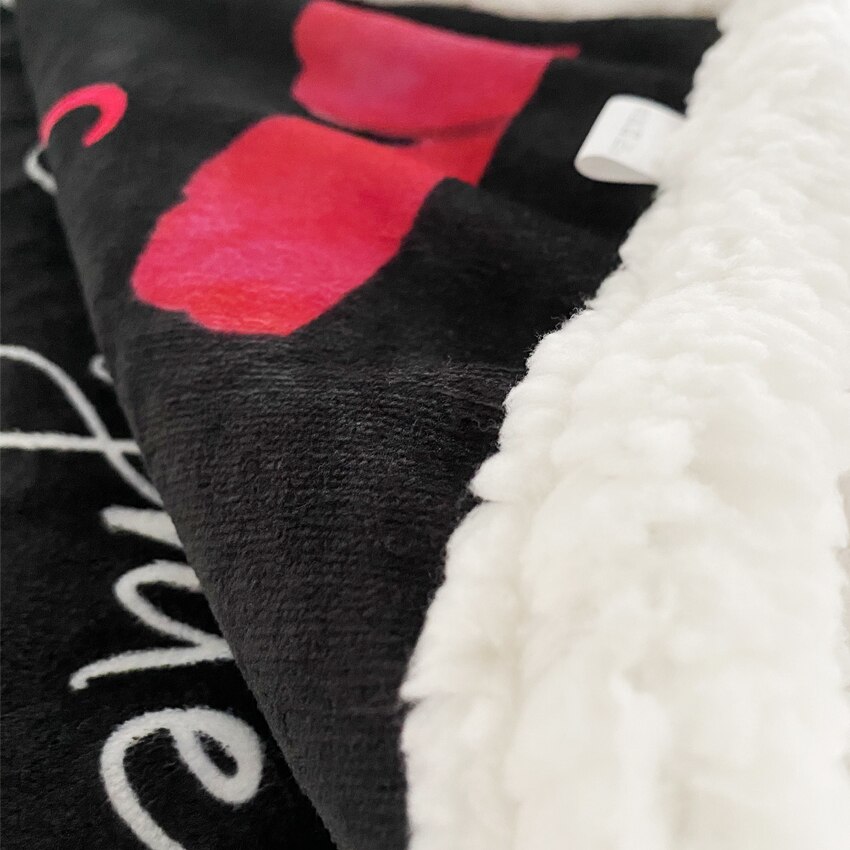Om Mijn Dochter Op Keer Ik Kan Overstuur 3D Custom Fleece Foto Deken Fan Voor Dochter Kids Kinderen
