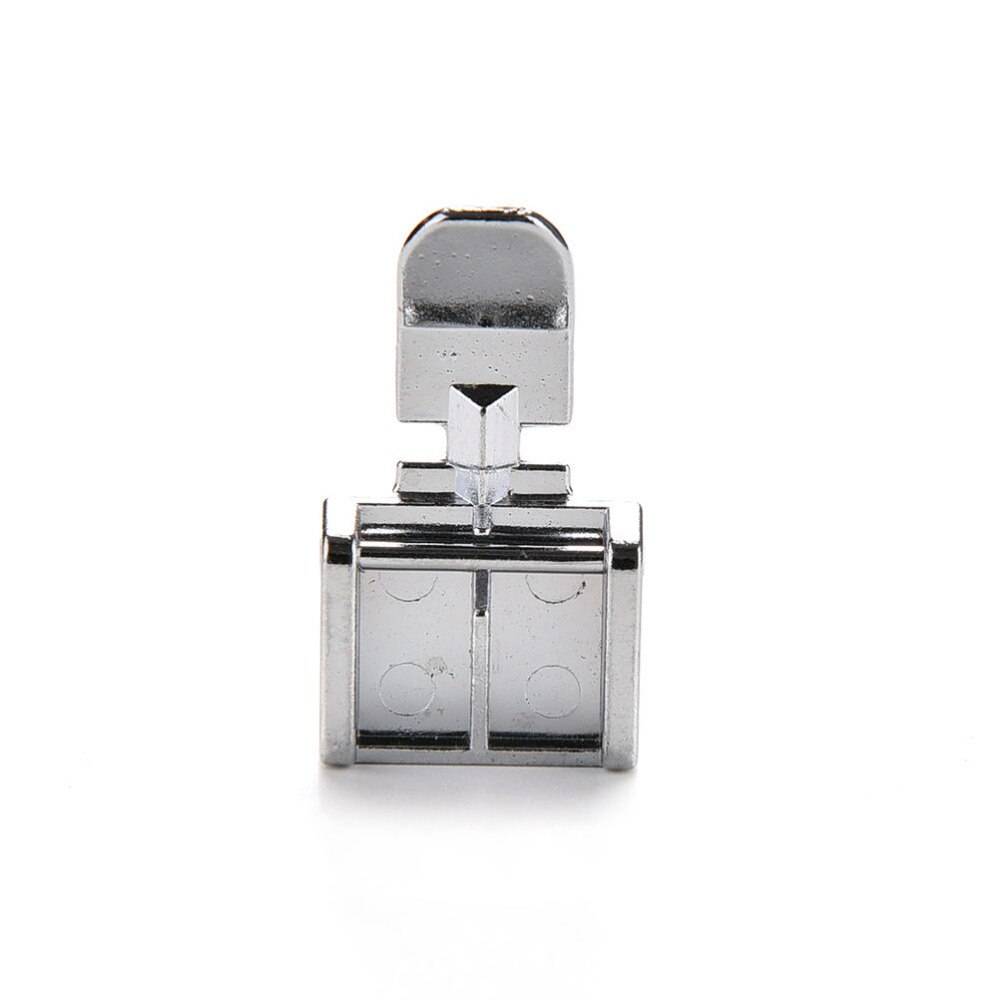 2 laterales de metal cremallera prensatelas pie para la máquina de coser Snap-on Brother Singer Janome accesorio de costura