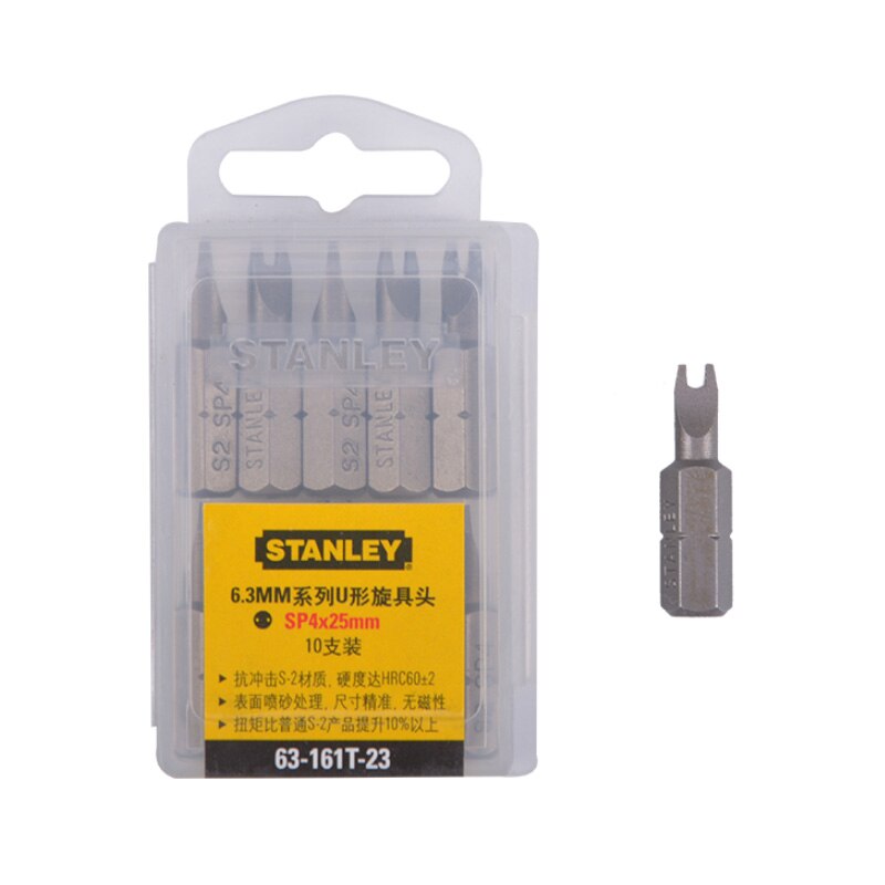 Stanley – tournevis de précision à tige hexagonale de 1/4 &quot;, 10 pièces, forme de fourche en h, type U, embout S2, U1 SP10 U6 SP6 SP8