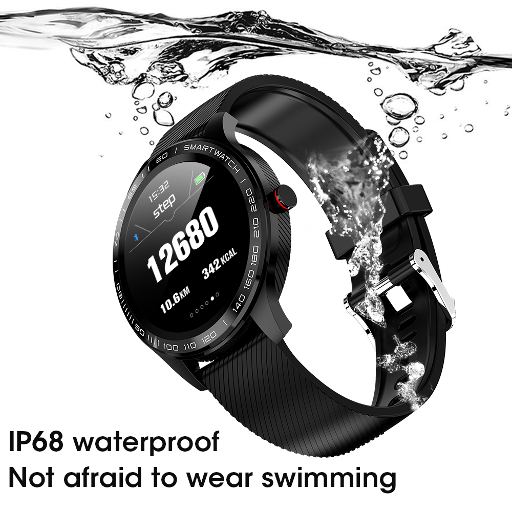 Toque completo relógio inteligente masculino ecg + ppg freqüência cardíaca monitor de oxigênio pressão arterial ip68 à prova dip68 água bluetooth chamada lembrete smartwatch