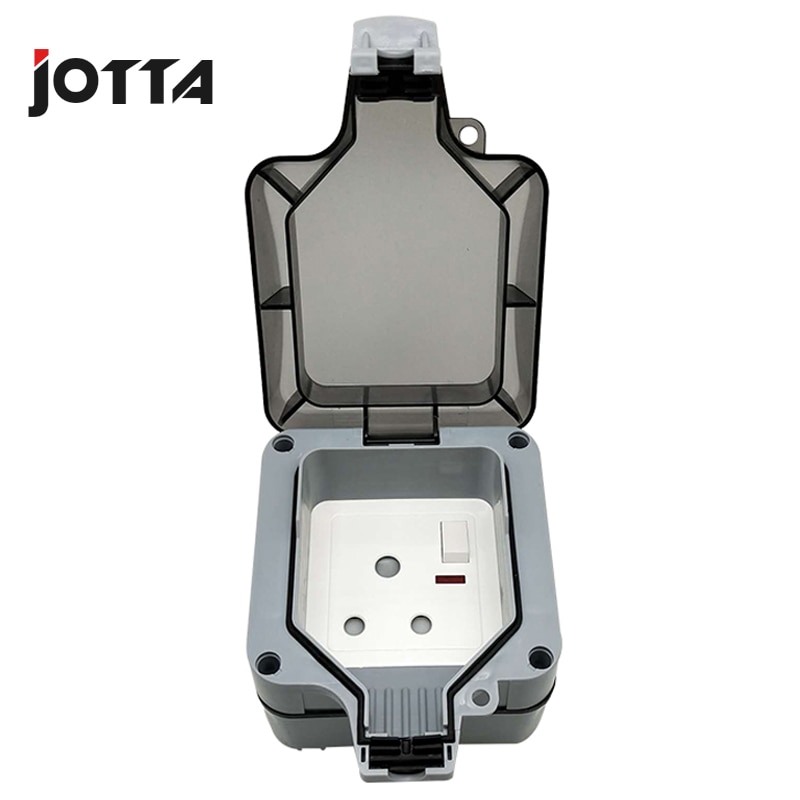 IP66 outdoor / bathroom waterproof wall switch UK/European/Universal standard wall socket 16A / 220-250V