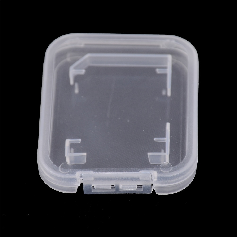 10 stks 48*38*6mm SD SDHC Memory Card Case Houder Protector Doorzichtige Plastic Opbergdoos