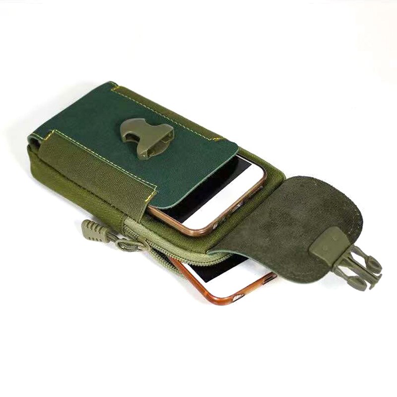 Bolsa de lona impermeable para teléfono móvil, funda tipo billetera, cinturón, monedero, funda para teléfono
