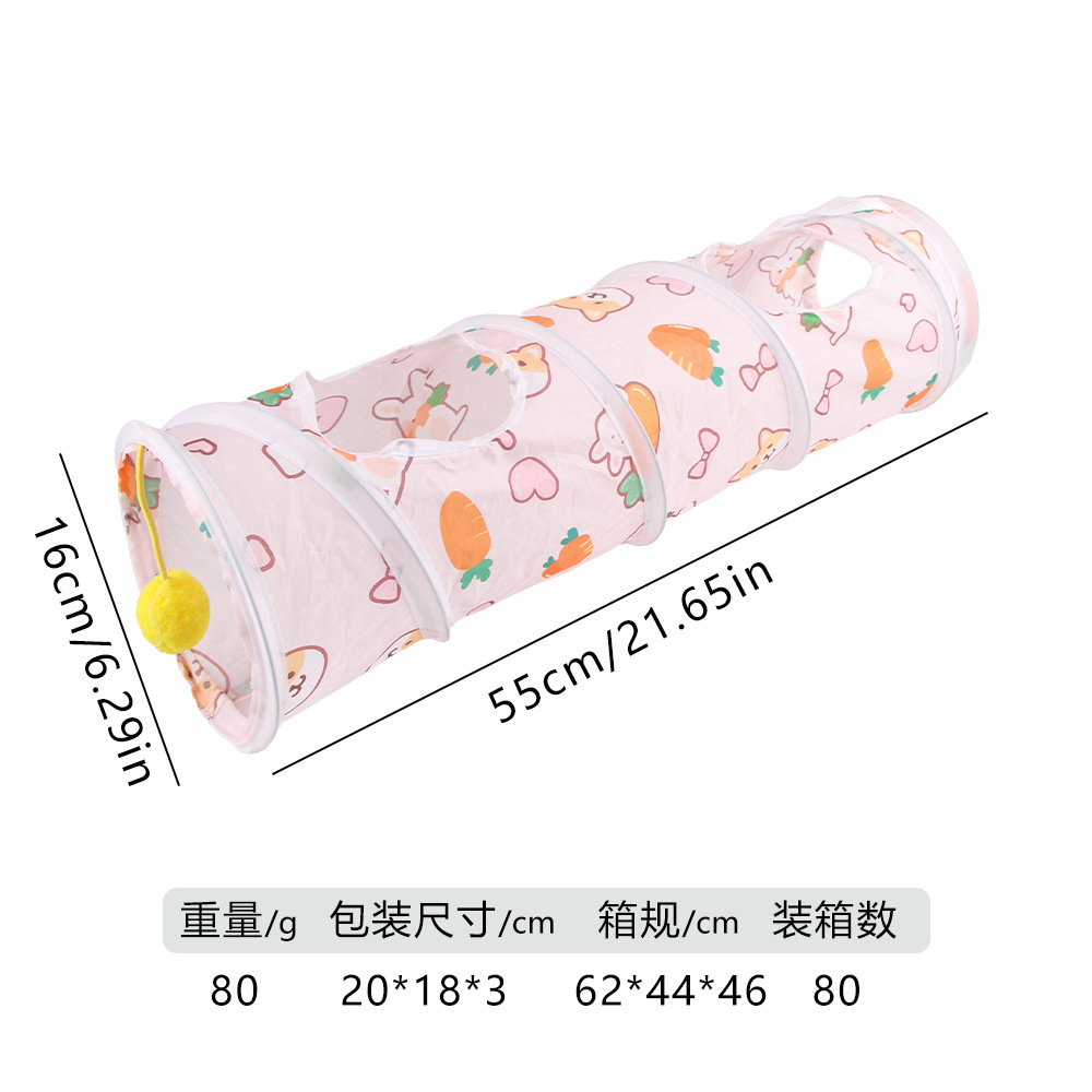 Wortelvormige Hamster Schuilplaats Opvouwbare Fret Speelgoed Tunnel voor Kleine Huisdieren Hamster Kooi Cavia Speelgoed Accessoires: SCARLET