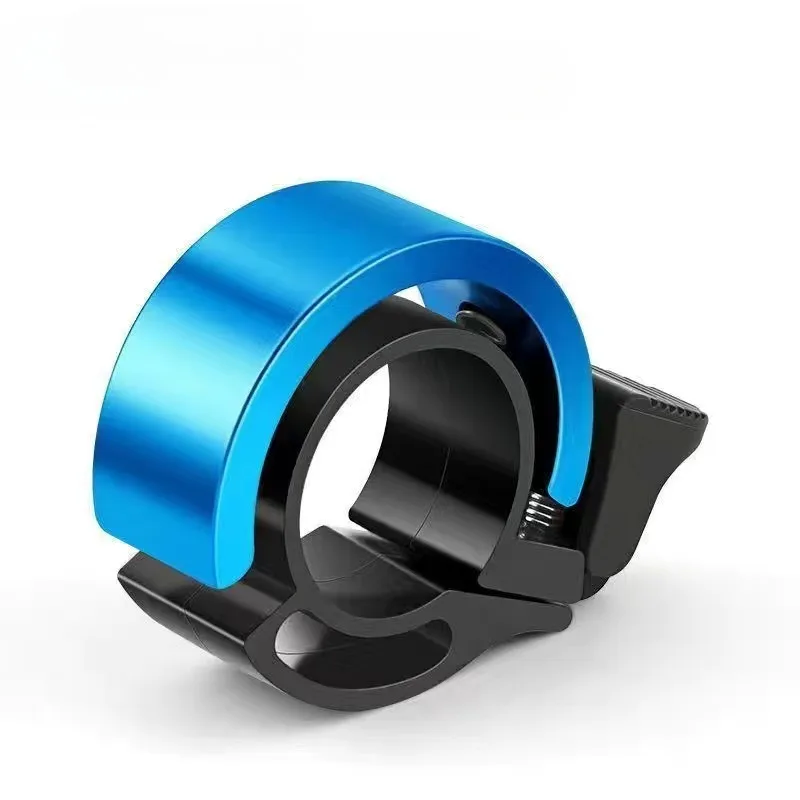 Superhöga cykelklockor cykelsäkerhetsringning mtb-styrhorn universellt cykelsäkerhetstillbehör ridutrustning: Blå