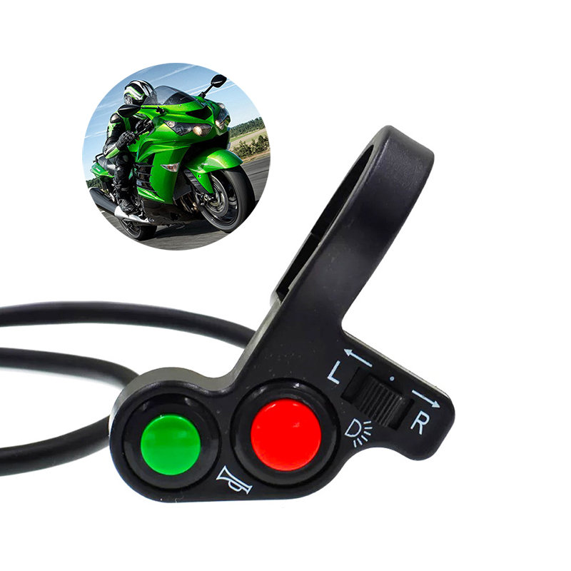 Interruptor Universal para manillar de motocicleta, combinación de señal de giro, bocina multifuncional para Faro, bicicleta eléctrica, Scooter, suministros para Moto