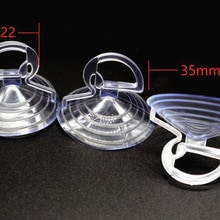 Car sunshade 5PCS 3.5cm Plastic Rubber Suction Cup Wedding Car Balloon Decoration Transparent Glass Plastic Sucker Hooks