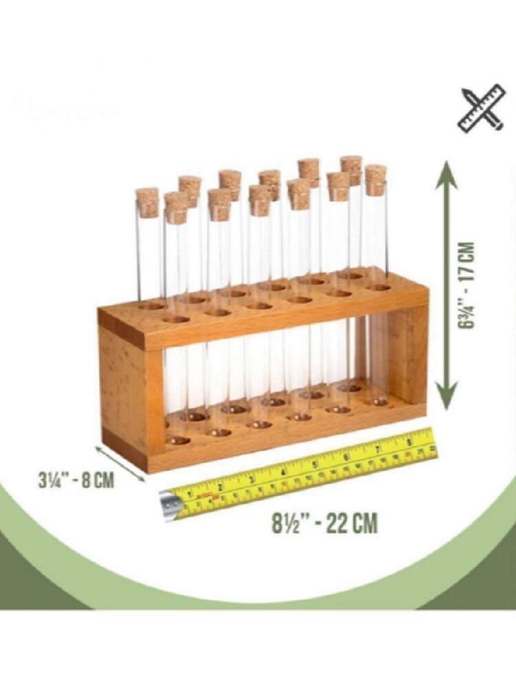 SPICE SET 13 PIECES - WOODEN STAND TUBE - FROM TURKEY