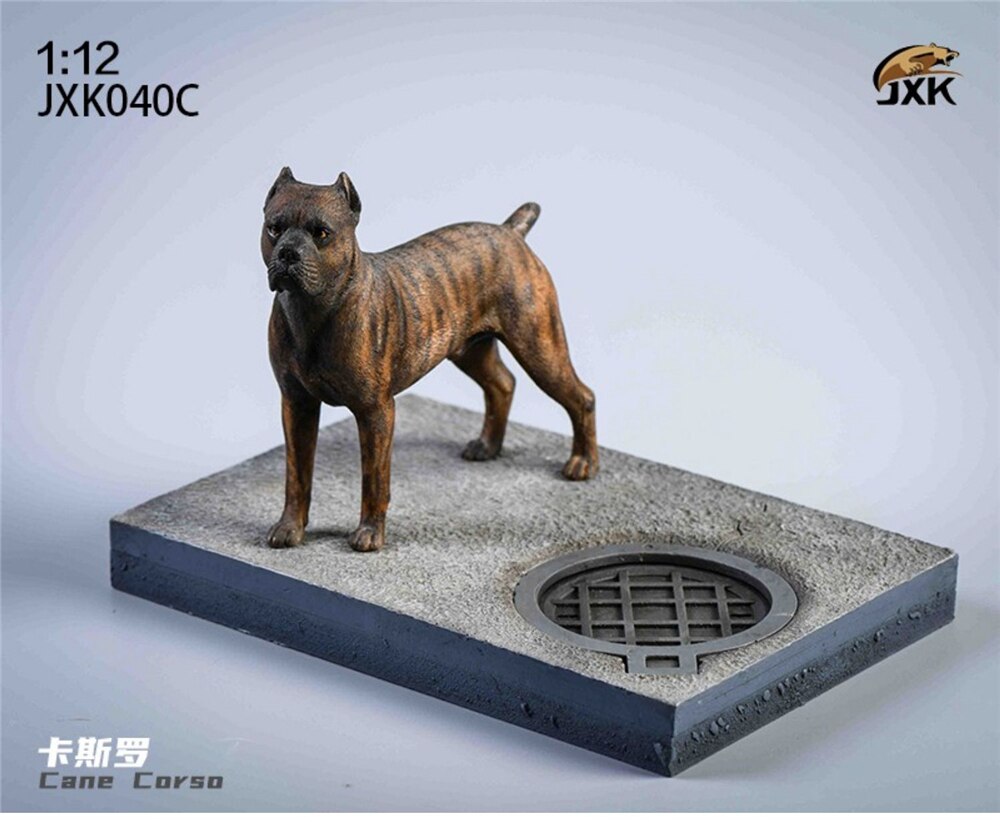 Jxk 1:12 Schaal Husky Cane Corso Rottweiler Bulldog Hond Pet Healing Figuur Canidae Dier Collector Speelgoed Hars Desktop Decoratie: Cane Corso C