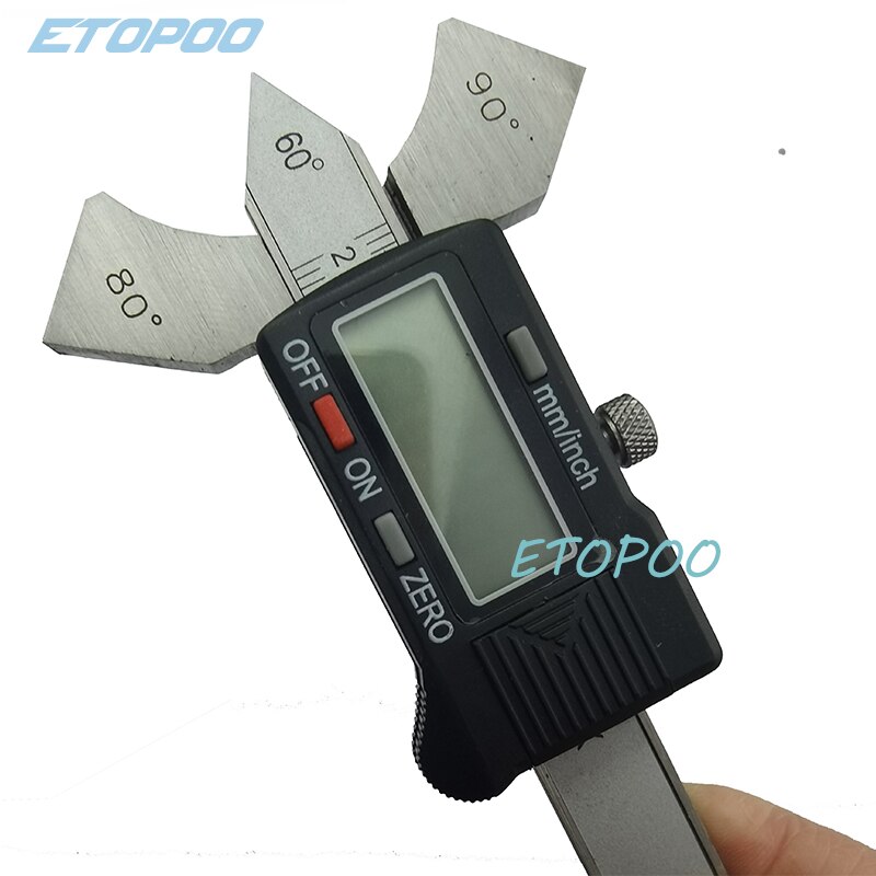 0-20mm stainless steel Digital Welding Seam measuring caliper digital weld gauge electronic weld inspection ruler: digital type