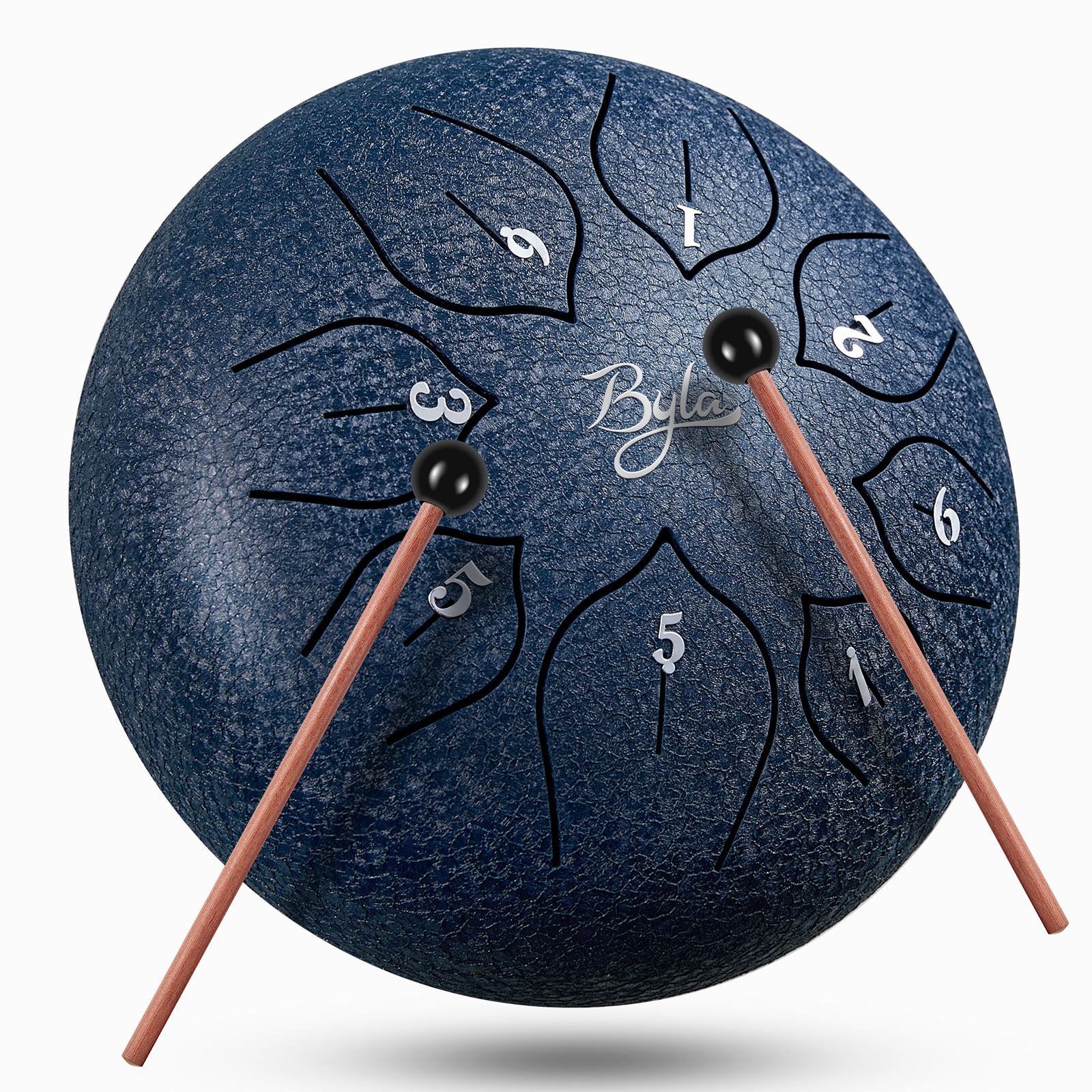 Steel Tongue drum 8 Notes 6 Inches Lotus Style Music Instrument Percussion Hand Pan Drum Tank Hang Drum