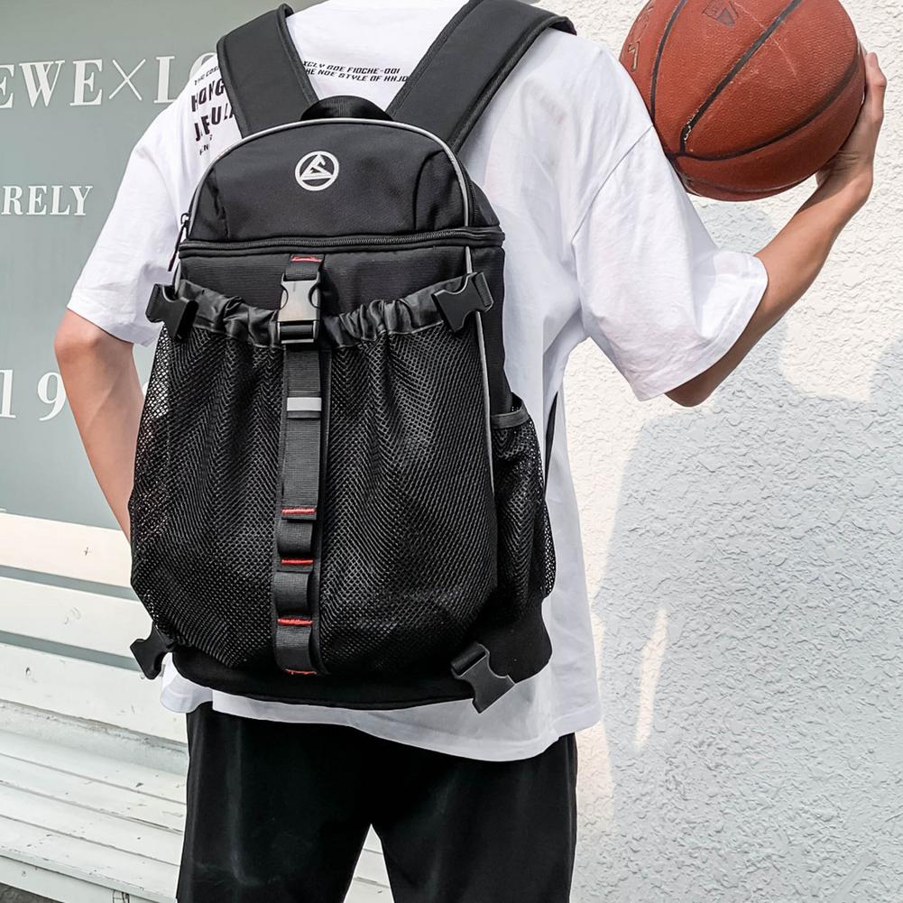 30X45X10cm Outdoor Sport Gym Tassen Basketbal Rugzak Schooltassen Voor Tiener Jongens Voetbal Pak Laptop Tas Netto Voetbal