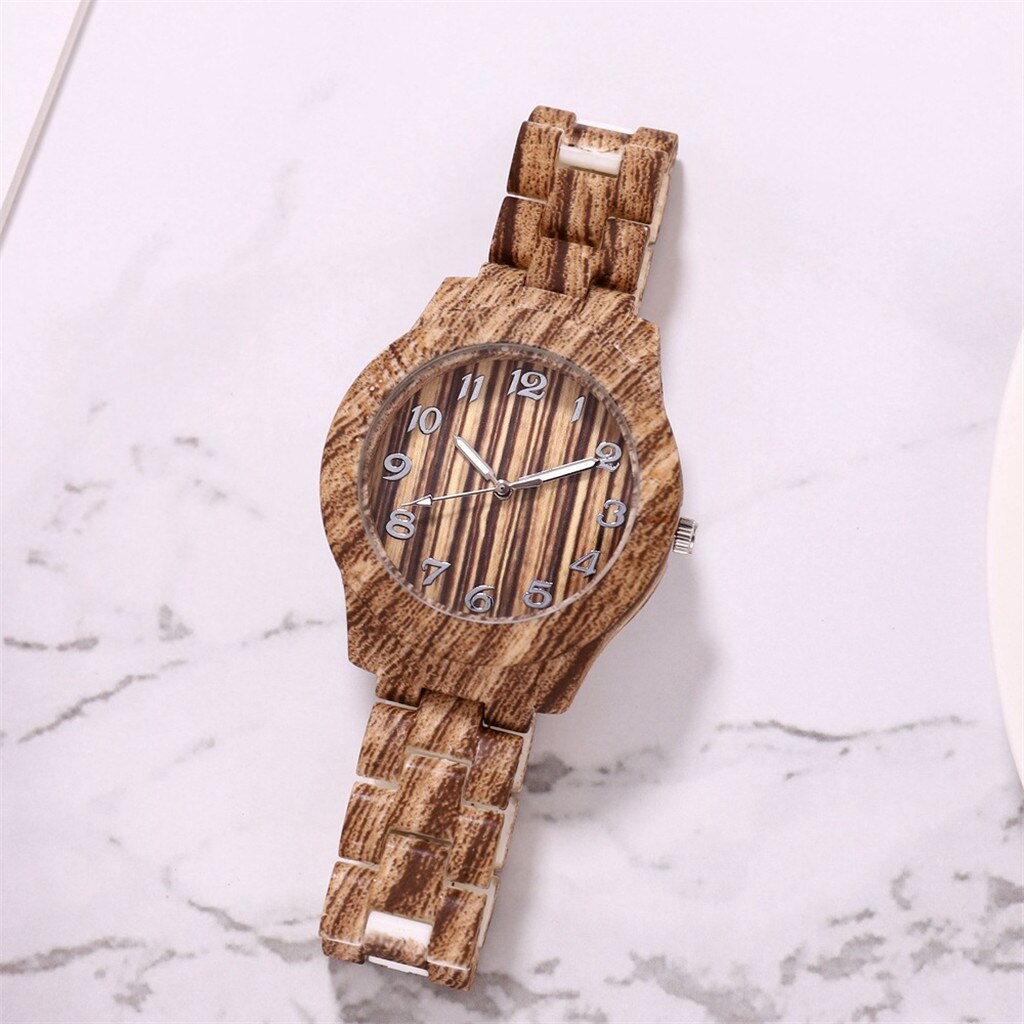 High-End Wood Grain Band Women Men/Dial Analog Quartz Sport Wrist ladies women Wrist watches Dress watch Wrist