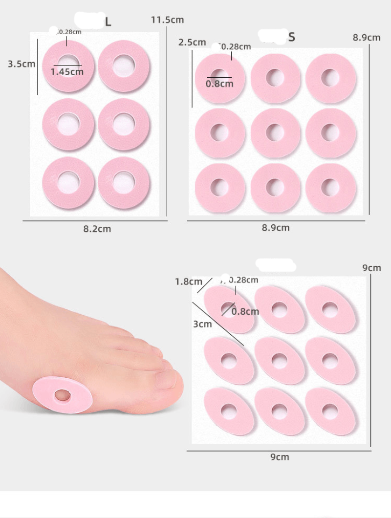 1Sheet Callus Cushions Shoes Heel Pad Foam Round Toe Foot Care Tools Corn Bunion Protectors Pads 3 Types