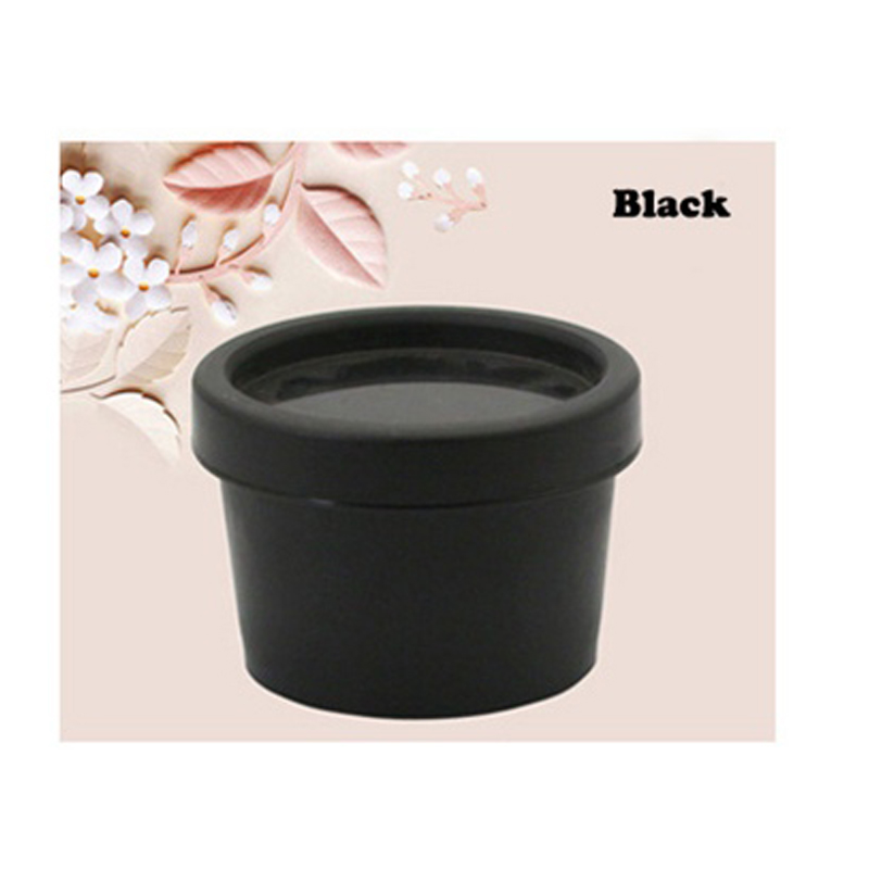 10 stuks lege potjes 50g 100g 200g veelkleurige plastic cosmetische make-up gezichtscrème container ijspot met binnendeksel: Donkergrijs