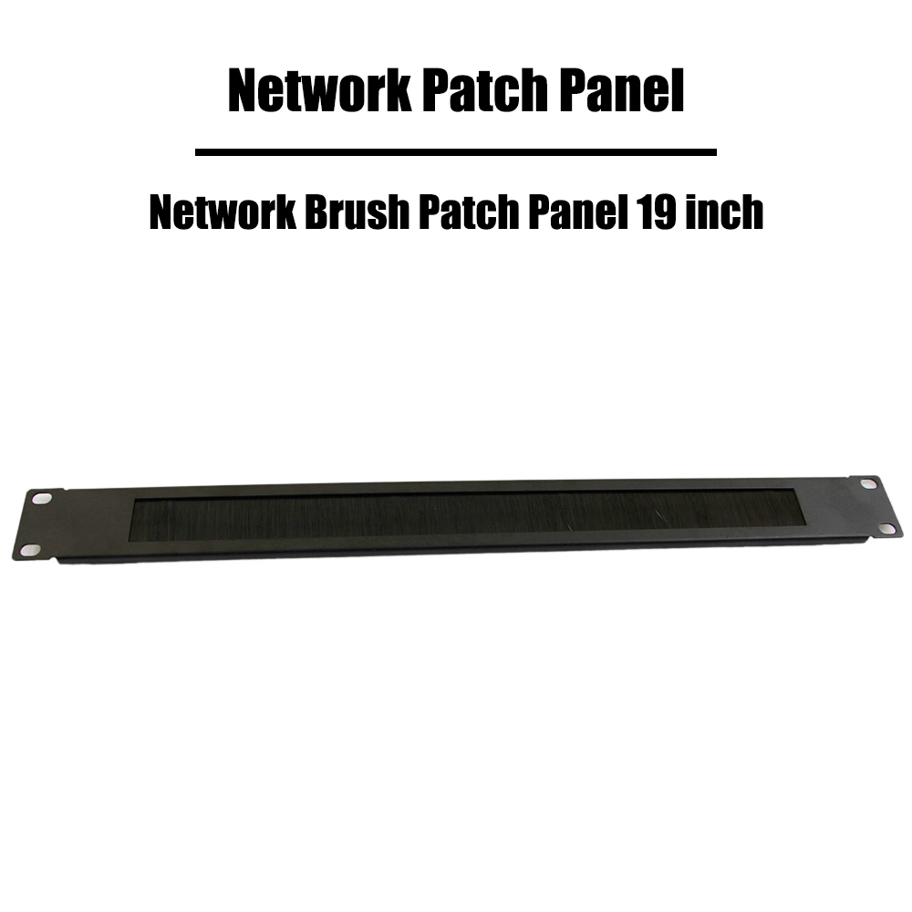 Netzwerk Pinsel Patch Tafel Gestell montiert 19 zoll 1U höer Metall Stahl Vernetzung Ethernet Kabel Verwaltung