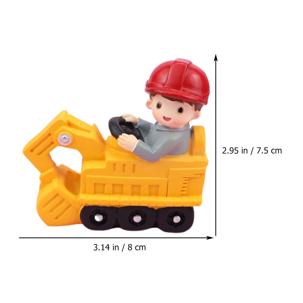 Children's engineering truck engineering vehicle cake decor ornament table