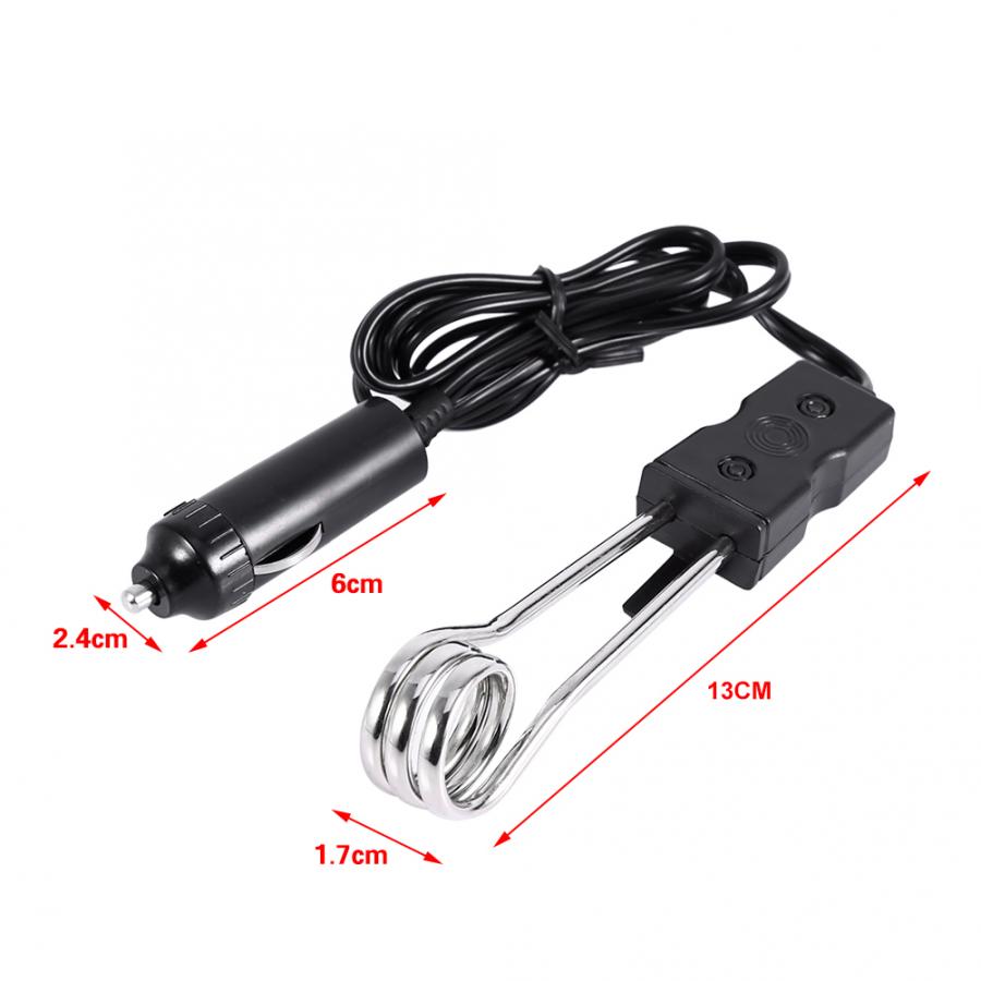 Chuveiro Eletrico-Mini coche eléctrico portátil, calentador de inmersión de agua hervida, para viajes, Camping y Picnic, 12V/24V
