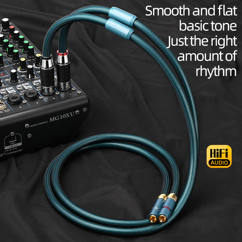 Ortofon Hifi Rca Naar Xlr Audio Kabel Hi-End 8n Occ Verzilverde 2rca Mannelijke Stereo Naar 2xlr Mannelijke En Vrouwelijke Adapter Voor Dac Versterker