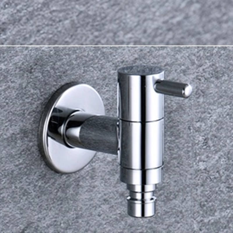 LIUYUE Faucets Brass Chrome Outdoor Garden Faucet Wall Mounted Bathroom Corner Washing Machine Faucet Bath Toilet Mop Pool Taps: B
