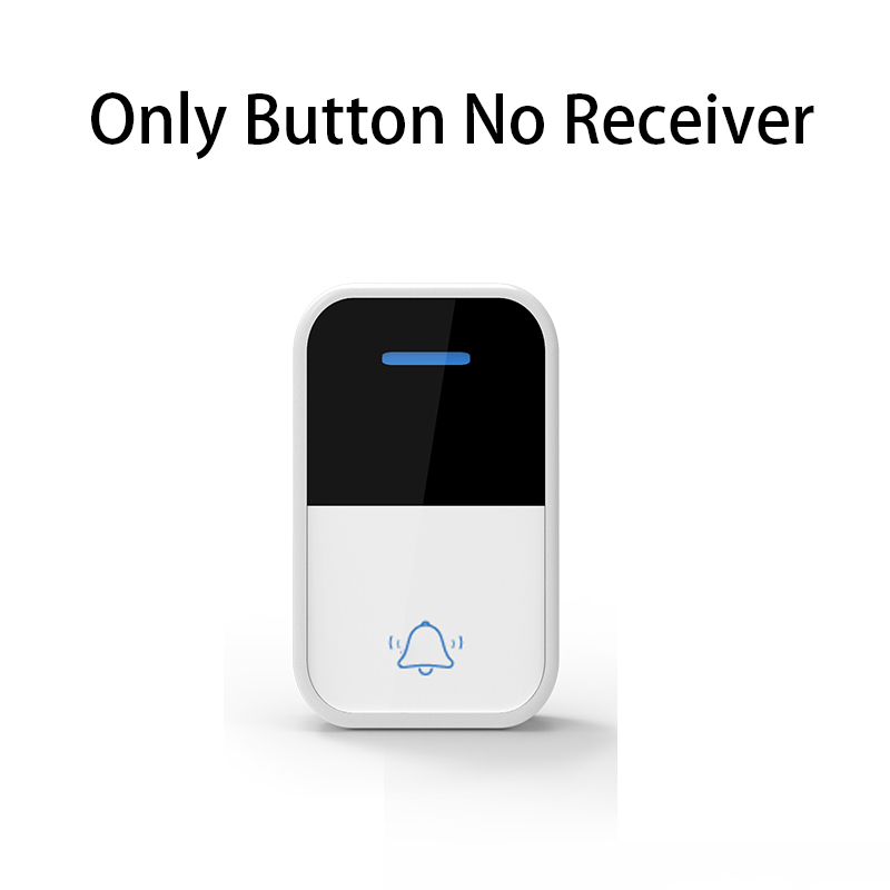 Outdoor Wireless Doorbell Waterproof Push Button No Baterry Required Self-powered Acrylic Panel 38 Songs Ring Door Bell: Orange / EU