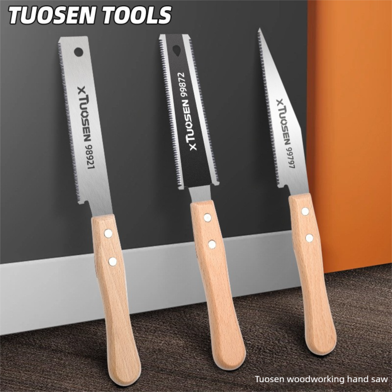 Handzaag 6-inch dubbelzijdige zaag Flexibel blad voor vlak snijden Huishoudelijk houtbewerkingsgereedschap Fijne tand Precisie platte zagen