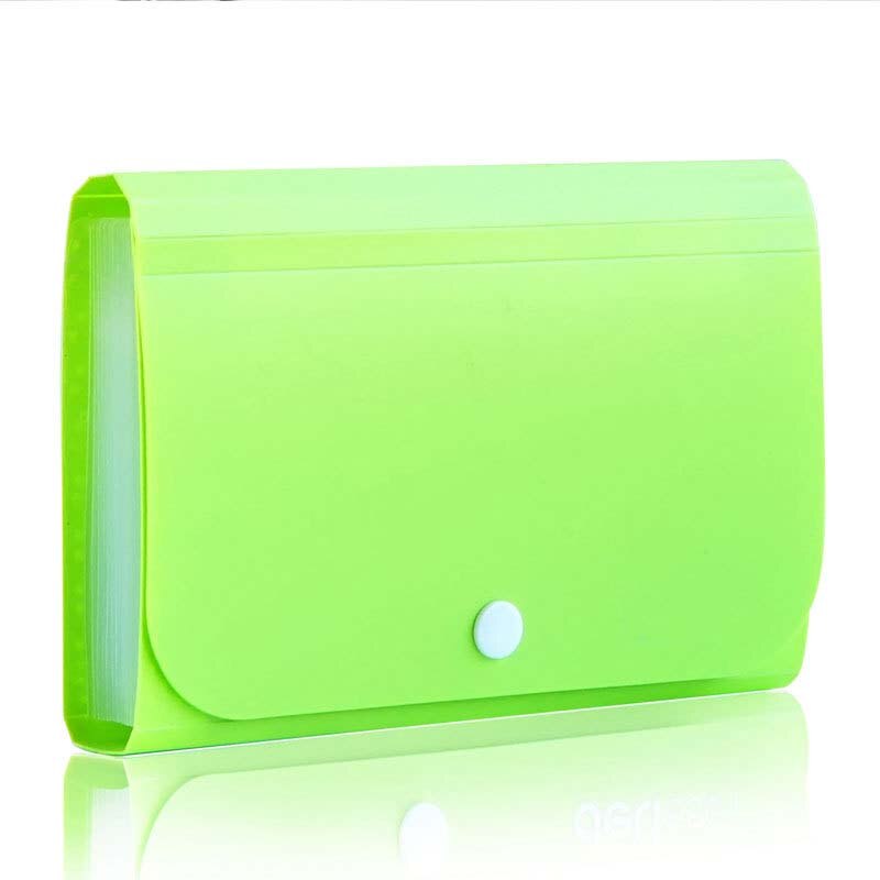 File Document Bag 12 Layers Pouch Bills Folder Card Organizer Fastener Office Mini Package UY8