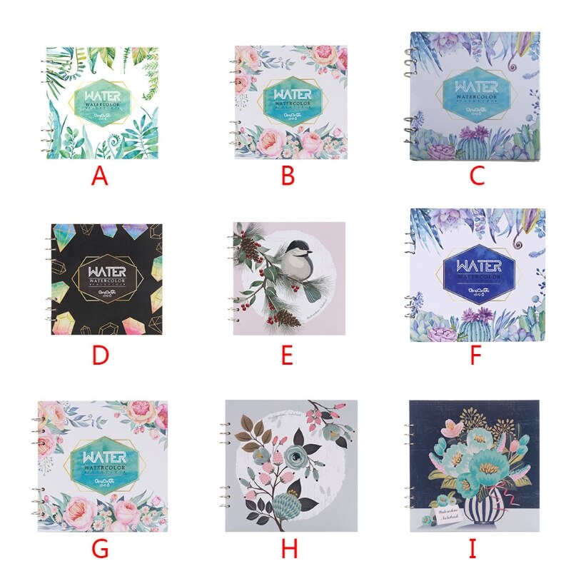 300g/m2 Watercolor Paper 20 Sheet Painted Water Color Painting Book U4LD
