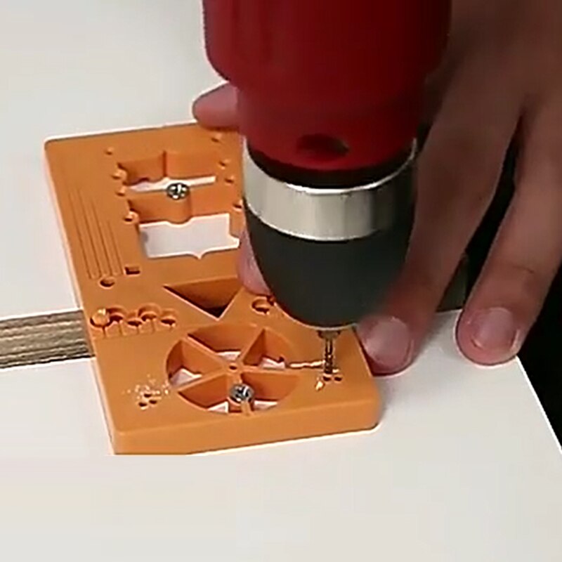 Multifunctional Hinge Punch Hole Locator Hinge Punching Formwork Installation Hinges Auxiliary Board for Door Cabinet