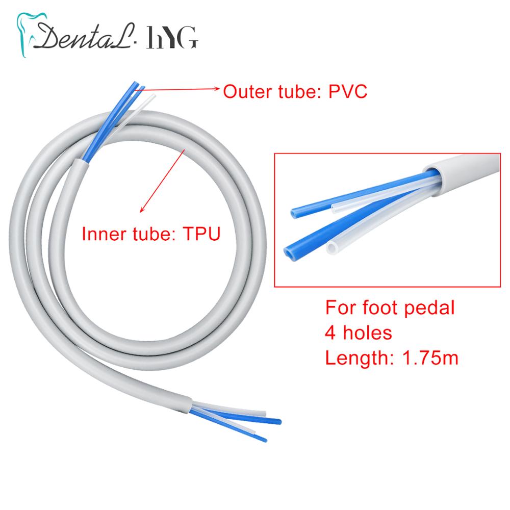 Tubo de manguera de pieza de mano Dental de , 2/4, orificios para materiales de odontología de pieza de mano Dental de alta velocidad, 1 Uds.