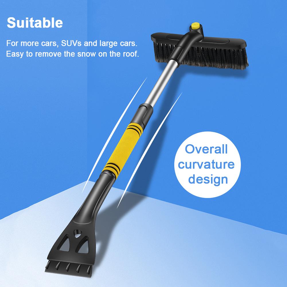 Car Snow Removal Shovel Retractable Snow Brush Scraping Snow Shovel Glass Frost Removal Winter Ice Removal Tool