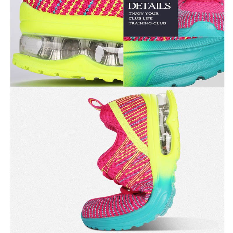 Damskie buty do tenisa poduszka powietrzna oddychające sportowe sportowe tenisówki na co dzień B2Cshop