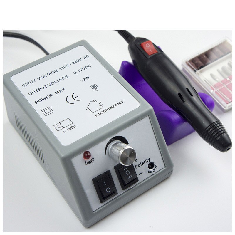 Electric nail drill 35000 RPM manicure machine equipment for pedicure pedicure nail file tool drill bit polishing tool set: 25000RPM nail drill